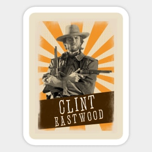 Vintage Aesthetic Clint Eastwood Sticker